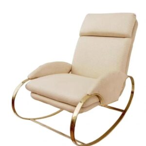 faleschini Gilt Metal Rocking Chair