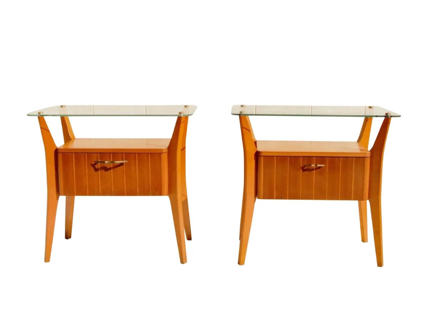 Pair of Gio Ponti Nightstand Tables for Cantù, Italy, 1950s
