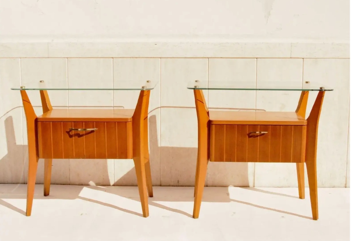 Pair of Gio Ponti Nightstand Tables for Cantù, Italy, 1950s - Image 6