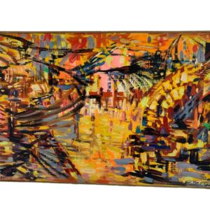 A. Tartaglione Signed Acrylic Painting on Canvas