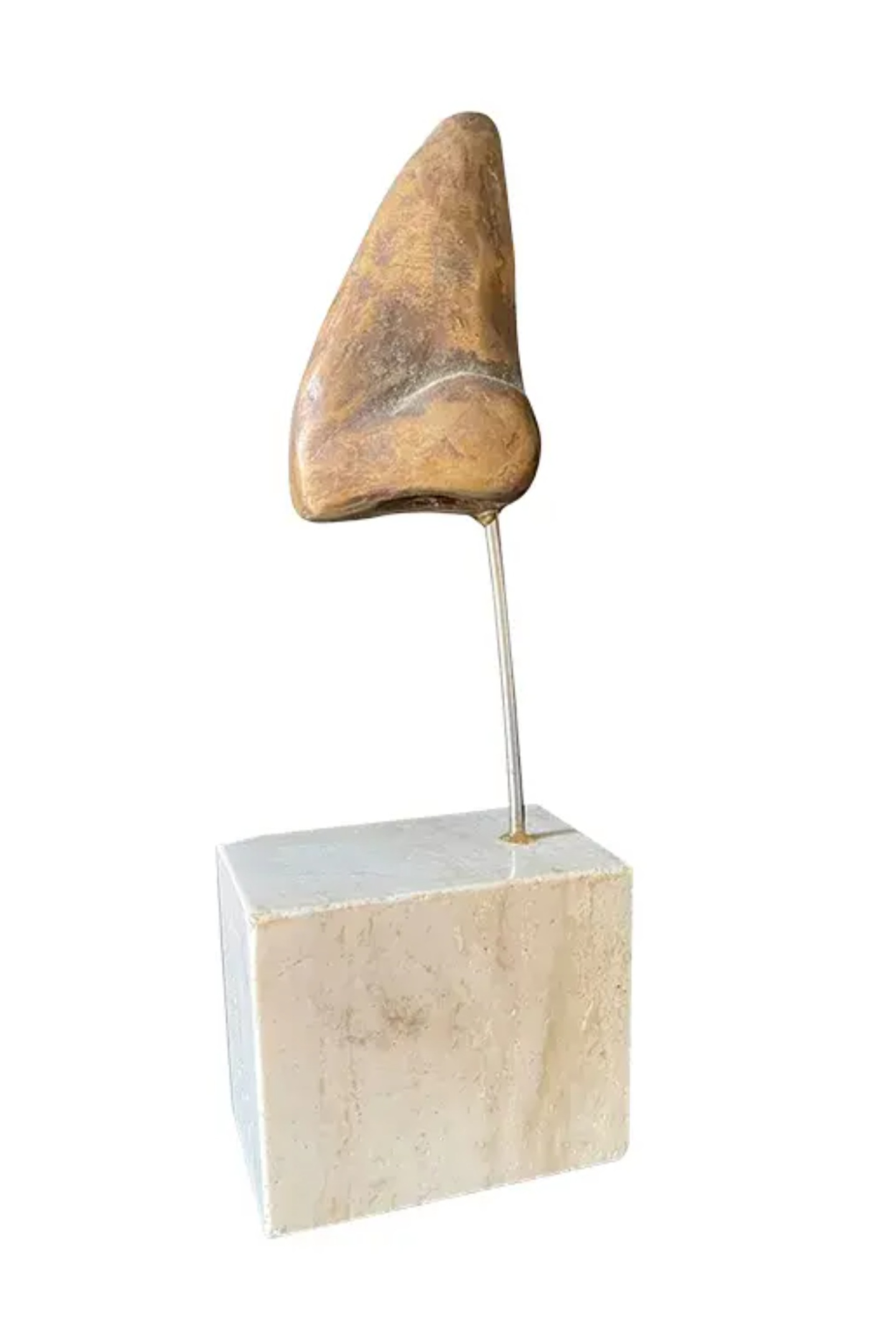 Vintage Italian Surrealist Bronze Sculpture of Dante’s Nose