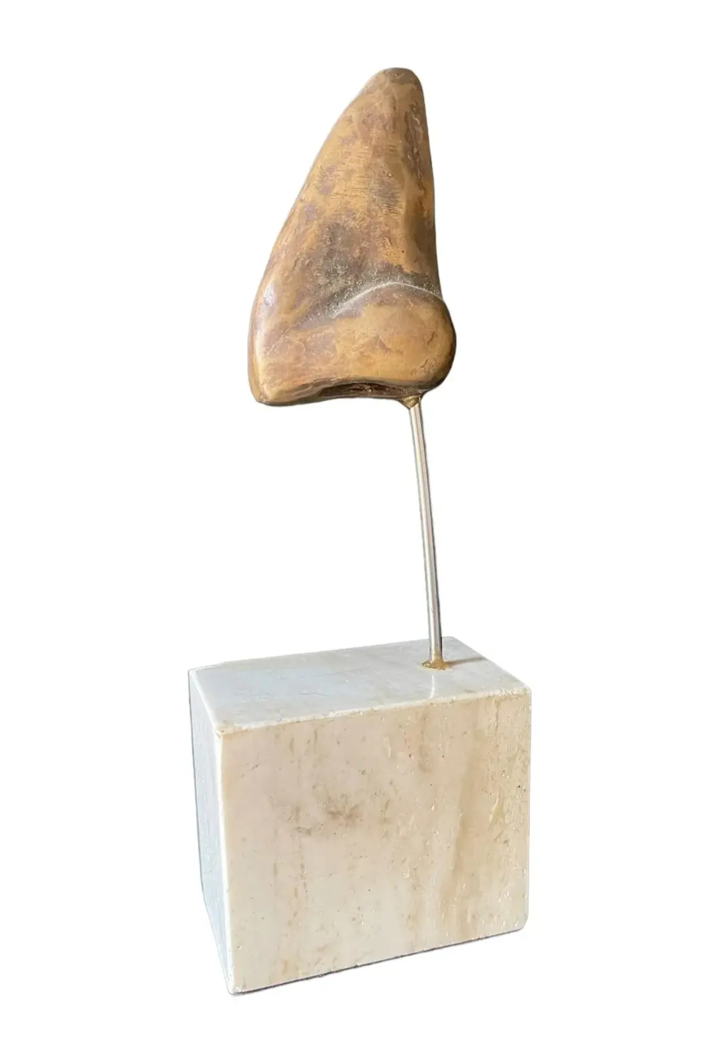 Vintage Italian Surrealist Bronze Sculpture of Dante’s Nose - Image 6