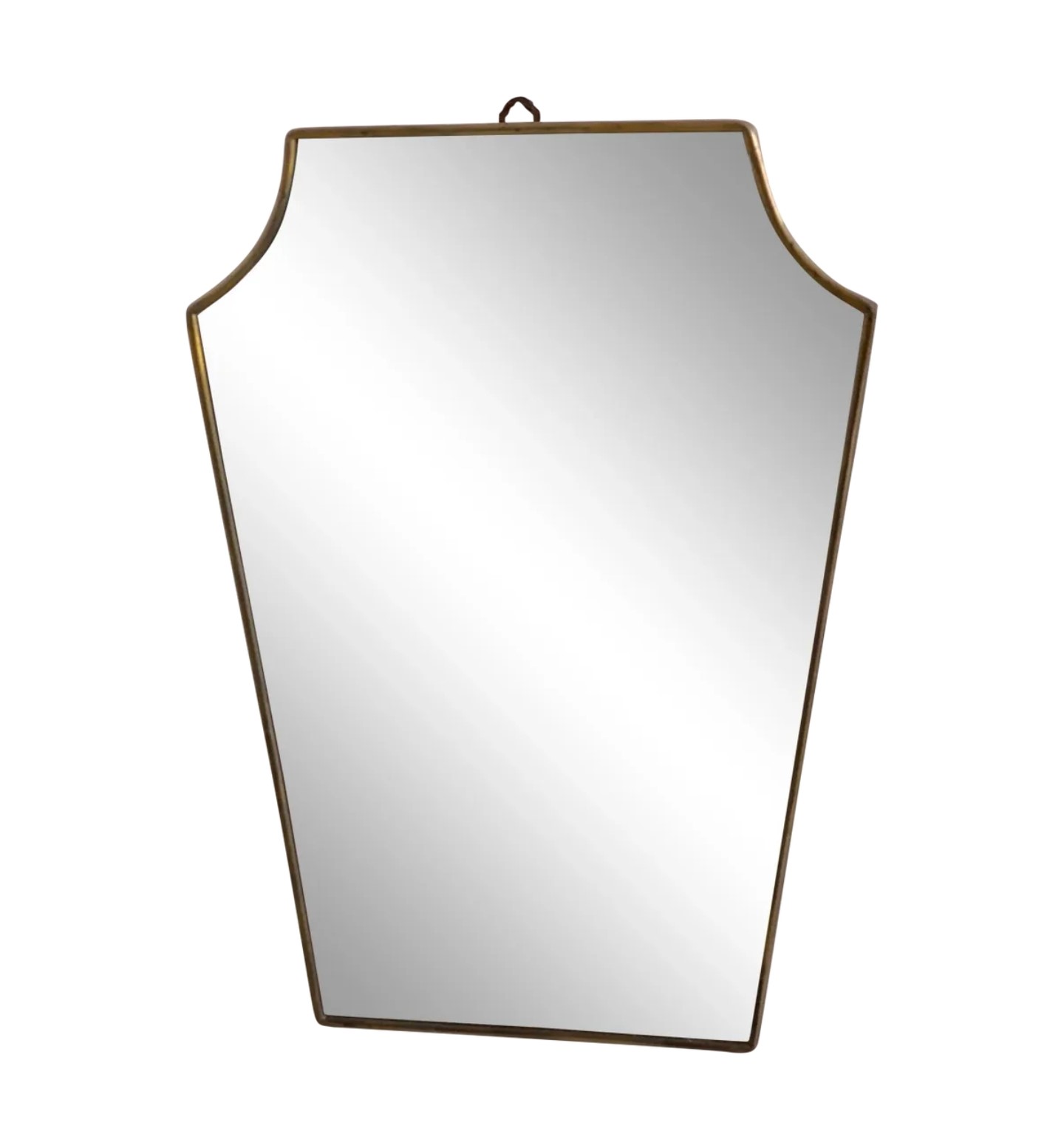 1950s Mid-Century Linear Wall Mirror, Italy